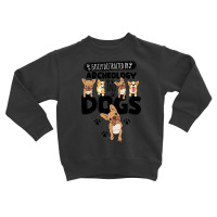 Easily Distracted By Archeology And Dogs Toddler Sweatshirt | Artistshot