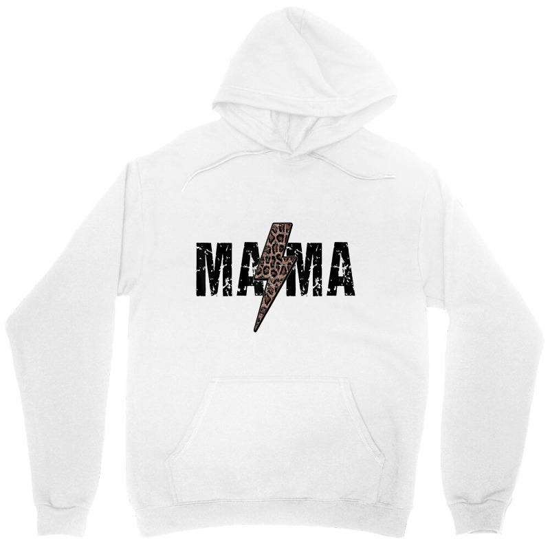 Mama Lightning Bolt Leopard Cheetah Print Mother's Unisex Hoodie by tonierich | Artistshot