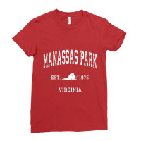 Manassas Park Virginia Va Vintage Athletic Sports Ladies Fitted T-shirt | Artistshot