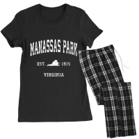 Manassas Park Virginia Va Vintage Athletic Sports Women's Pajamas Set | Artistshot