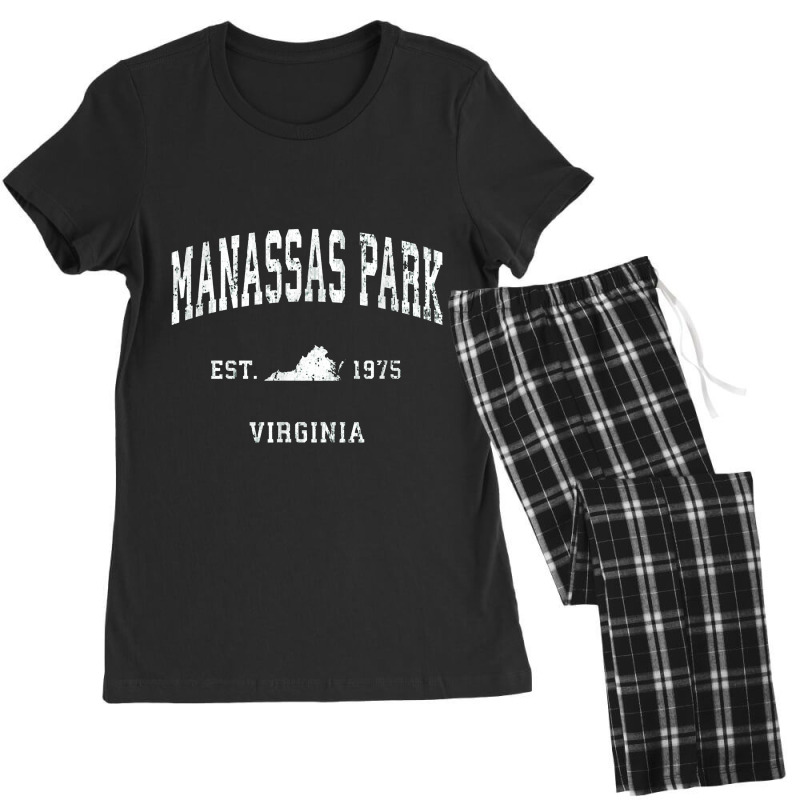 Manassas Park Virginia Va Vintage Athletic Sports Women's Pajamas Set by tonierich | Artistshot