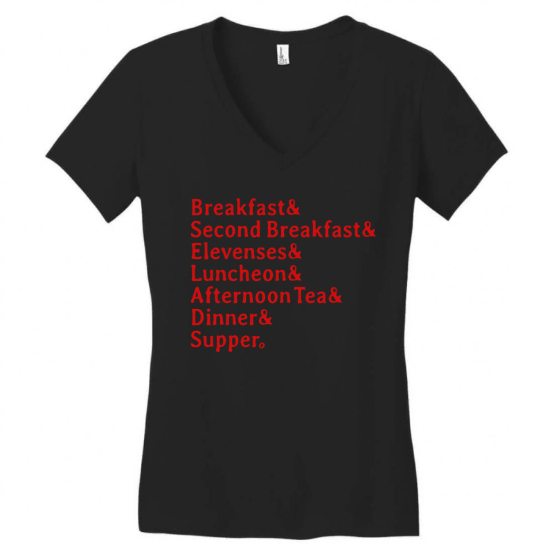 Typical Daily Meals Women's V-Neck T-Shirt by Roketz | Artistshot