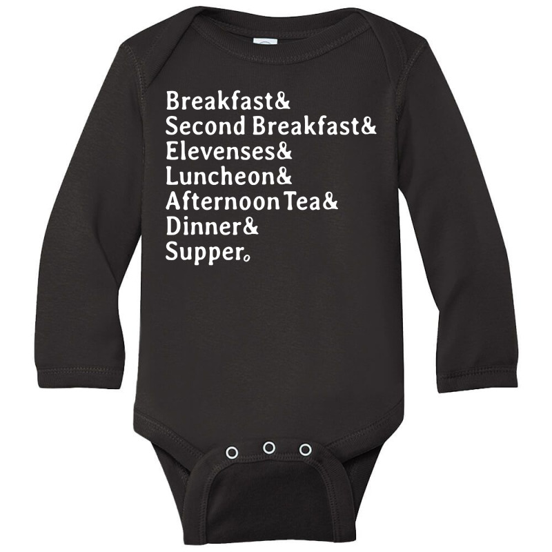 Typical Daily Meals Long Sleeve Baby Bodysuit | Artistshot