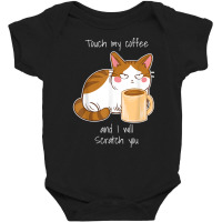 Cute Angry Cat Coffee Monday Caffeine T Shirt Baby Bodysuit | Artistshot