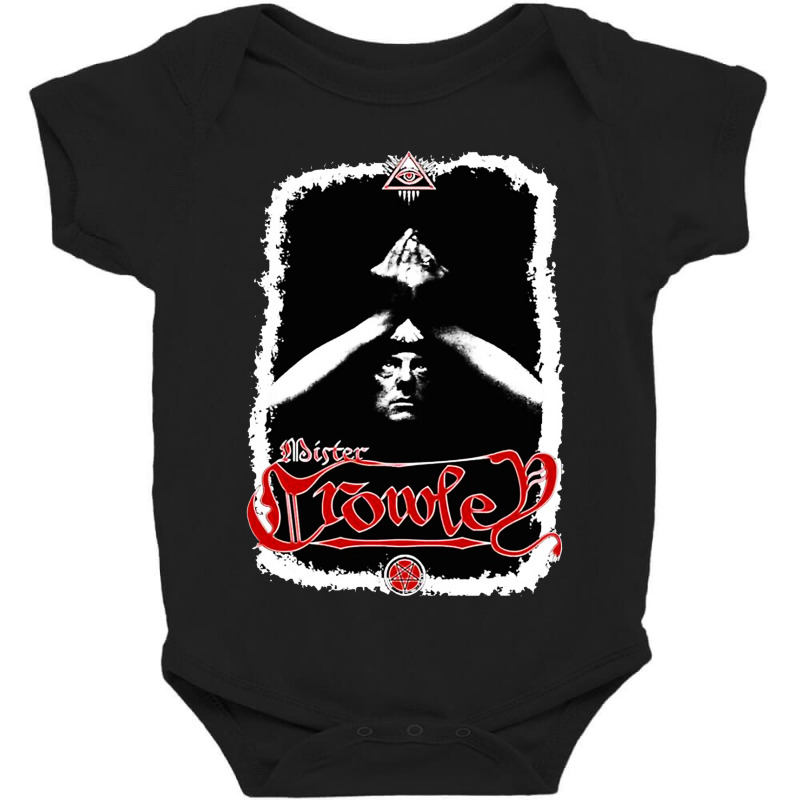 Aleister Crowley The Great Beast Baby Bodysuit by trokeryth | Artistshot