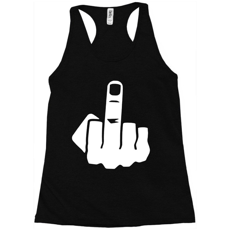 Middle Finger Racerback Tank by Pyewae | Artistshot