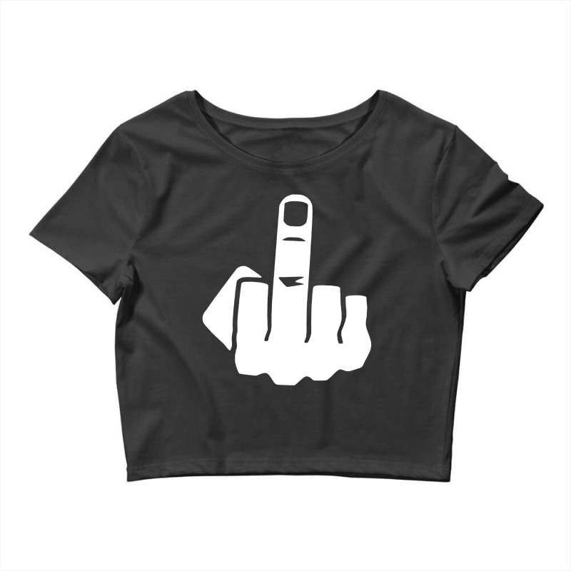 Middle Finger Crop Top by Pyewae | Artistshot