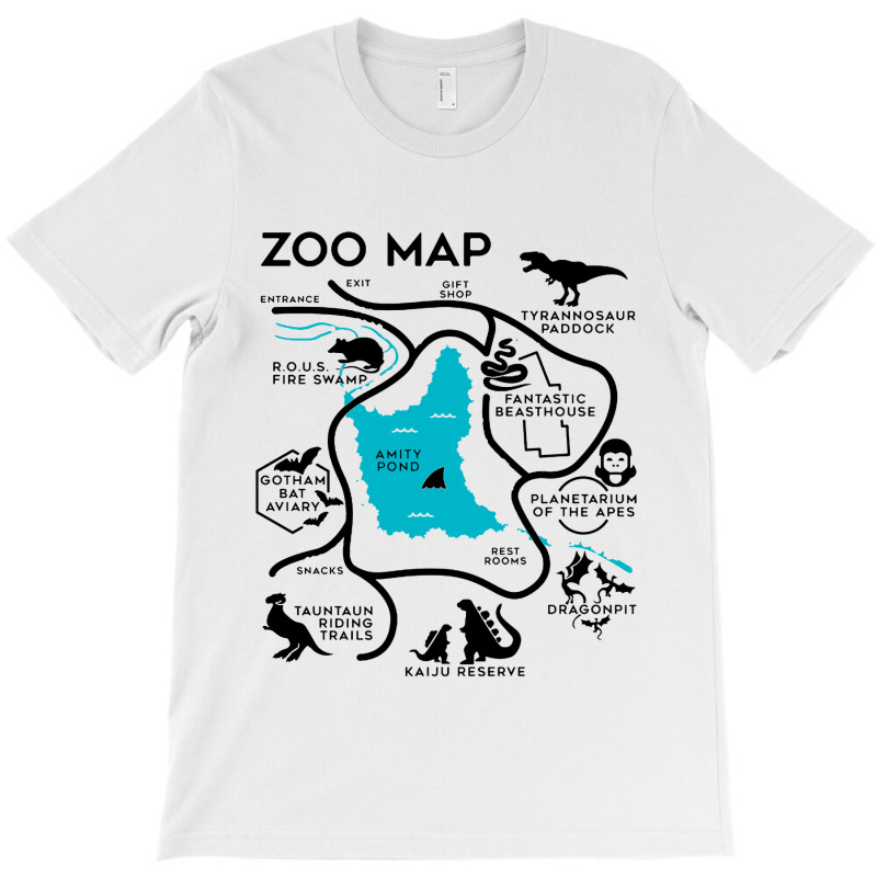 Zoo Map T-shirt | Artistshot