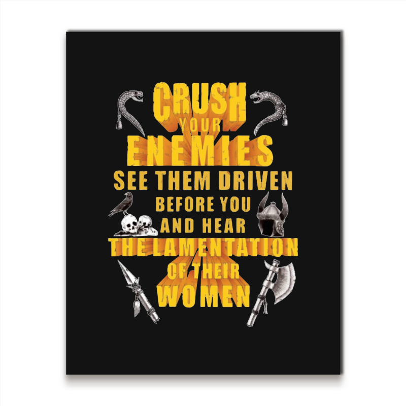 Crushs Enemies Conan Metal Print Vertical | Artistshot