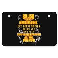 Crushs Enemies Conan Atv License Plate | Artistshot