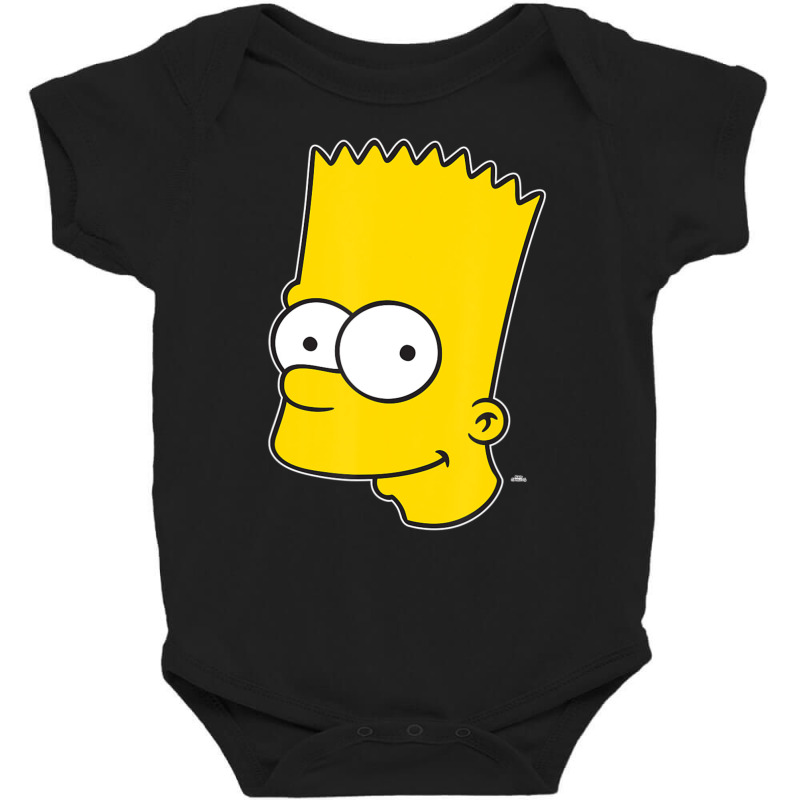 The Simpsons Bart Simpson Face Baby Bodysuit by longdanouj | Artistshot