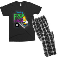 The Simpsons Bart Simpson Funky Fresh Beats Served Men's T-shirt Pajama Set | Artistshot