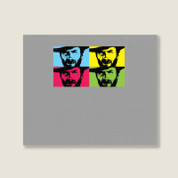 Clint Eastwood In Colours Landscape Canvas Print | Artistshot