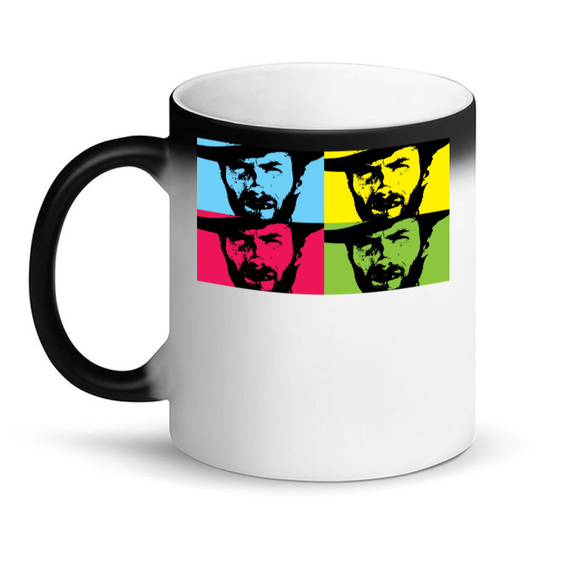 Clint Eastwood In Colours Magic Mug | Artistshot