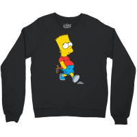 The Simpsons Bart Simpson With Slingshot Crewneck Sweatshirt | Artistshot