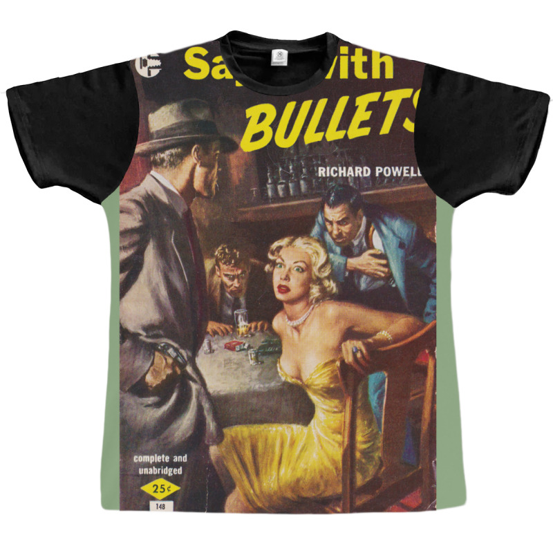 Vintage Hardboiled Detective Paperback Cover 6 Graphic T-shirt | Artistshot