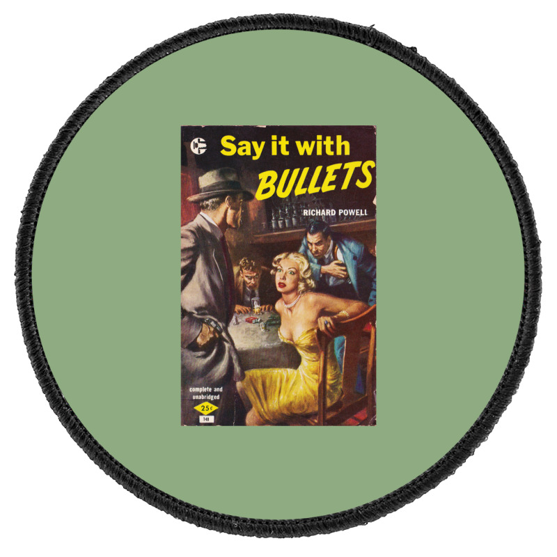 Vintage Hardboiled Detective Paperback Cover 6 Round Patch | Artistshot