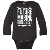 Future Marine Biologist Long Sleeve Baby Bodysuit | Artistshot