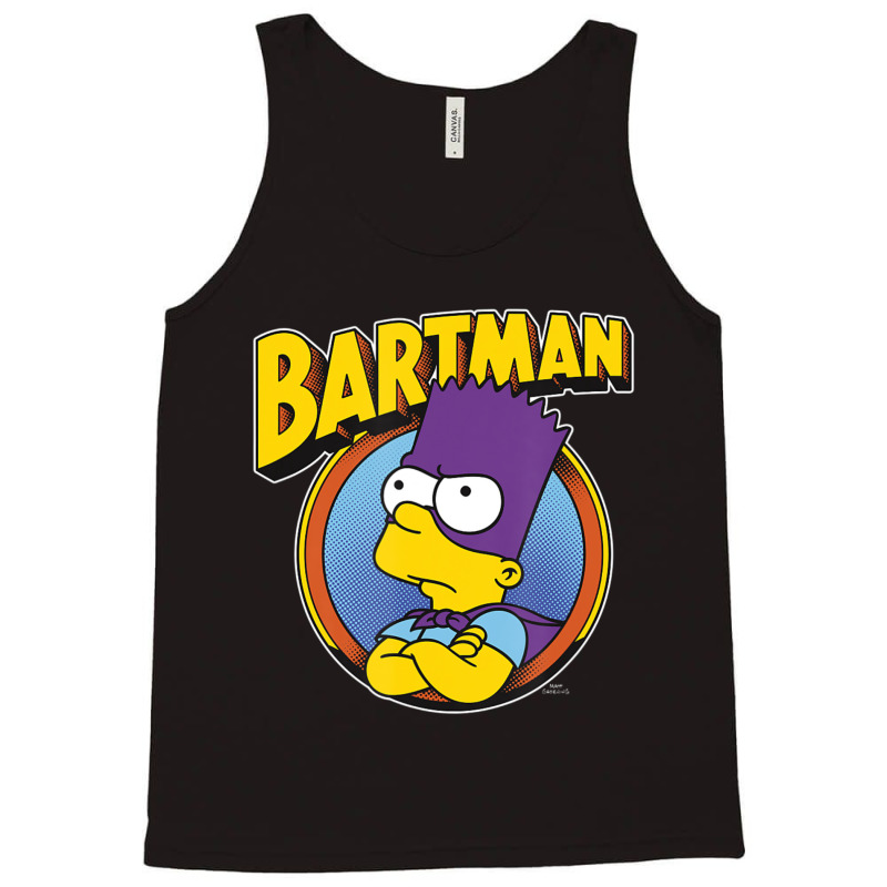 The Simpsons Bartman Hero Shot C2 Tank Top by longdanouj | Artistshot