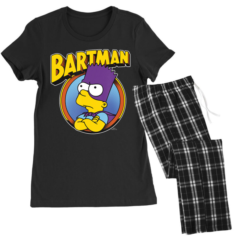 The Simpsons Bartman Hero Shot C2 Women's Pajamas Set by longdanouj | Artistshot