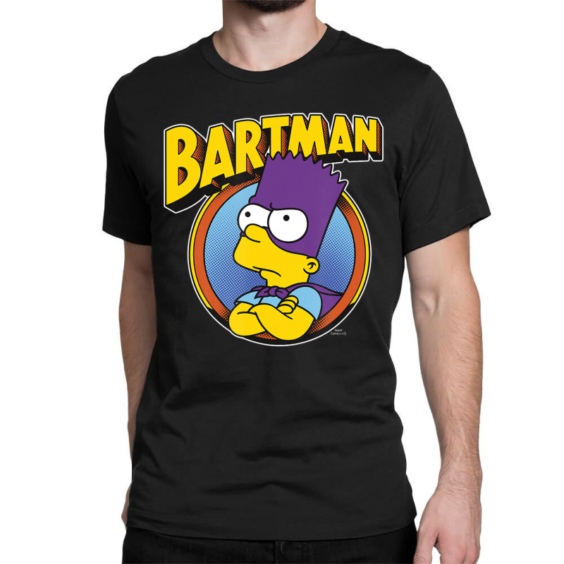 The Simpsons Bartman Hero Shot C2 Classic T-shirt by longdanouj | Artistshot