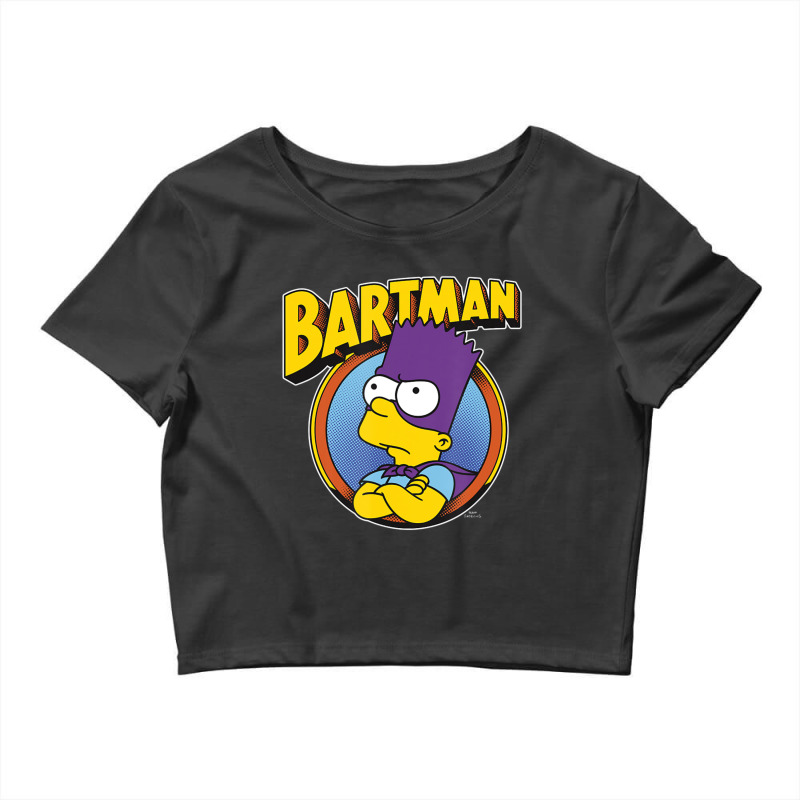 The Simpsons Bartman Hero Shot C2 Crop Top by longdanouj | Artistshot