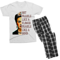 Frida Kahlo   Not Fragile Like A Flower Classic T Men's T-shirt Pajama Set | Artistshot