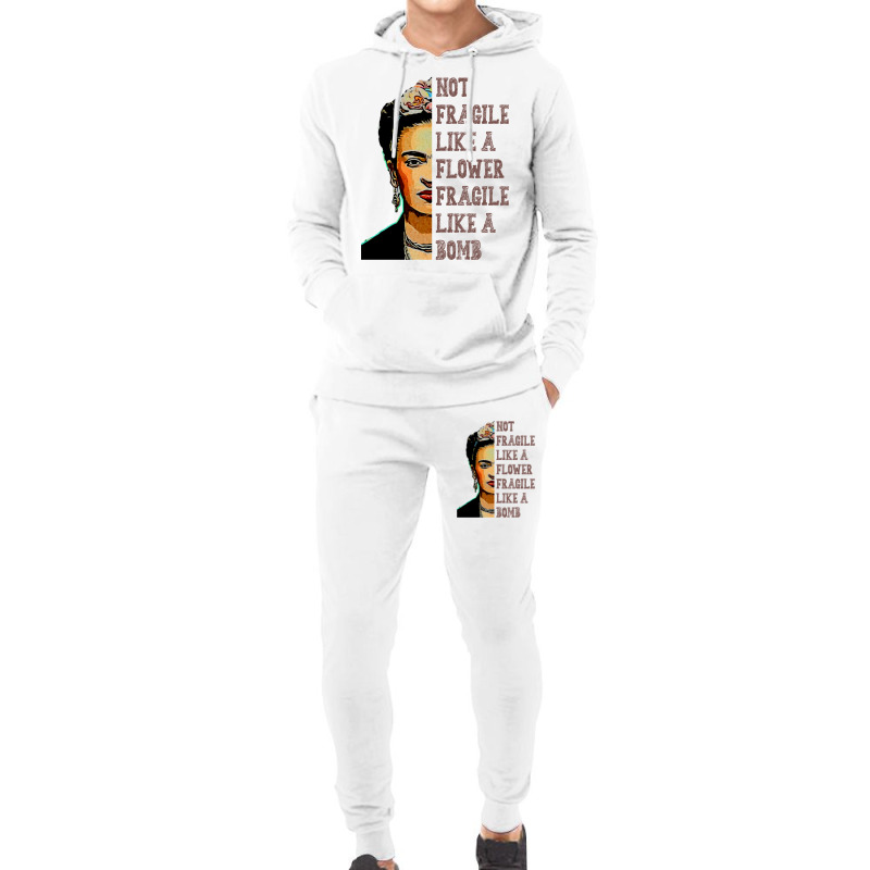 Frida Kahlo   Not Fragile Like A Flower Classic T Hoodie & Jogger Set | Artistshot