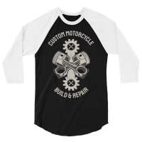 Custom Motorcycle 3/4 Sleeve Shirt | Artistshot