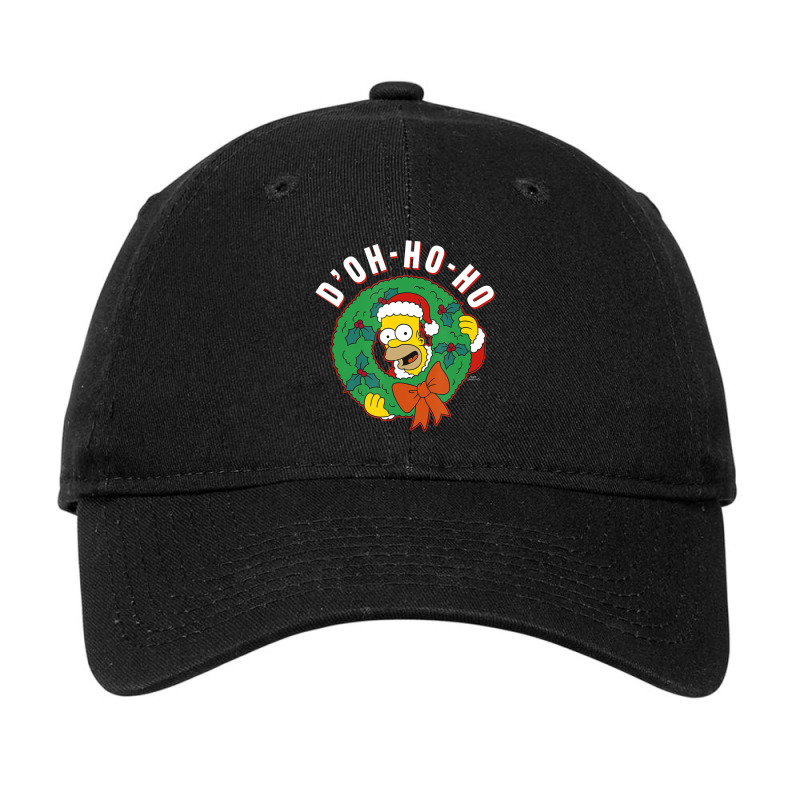 The Simpsons Christmas Homer D'oh-ho-ho Adjustable Cap | Artistshot