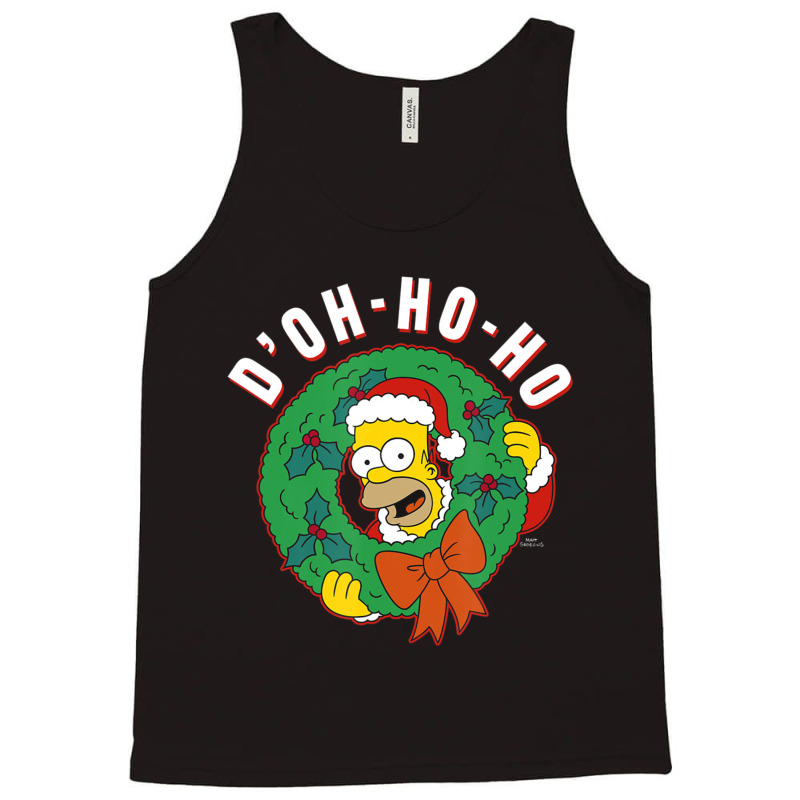 The Simpsons Christmas Homer D'oh-ho-ho Tank Top | Artistshot