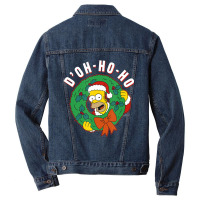 The Simpsons Christmas Homer D'oh-ho-ho Men Denim Jacket | Artistshot