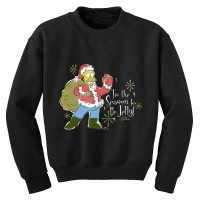 The Simpsons Christmas Homer Tis The Jelly Season! Youth Sweatshirt | Artistshot