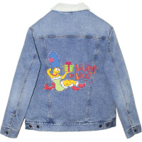 The Simpsons Christmas Marge Naughty Or Nice Unisex Sherpa-lined Denim Jacket | Artistshot