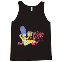 The Simpsons Christmas Marge Naughty Or Nice Tank Top | Artistshot