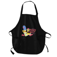 The Simpsons Christmas Marge Naughty Or Nice Medium-length Apron | Artistshot