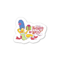 The Simpsons Christmas Marge Naughty Or Nice Sticker | Artistshot