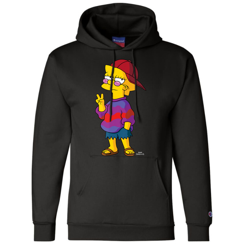 The Simpsons Cool Kid Lisa Champion Hoodie by longdanouj | Artistshot