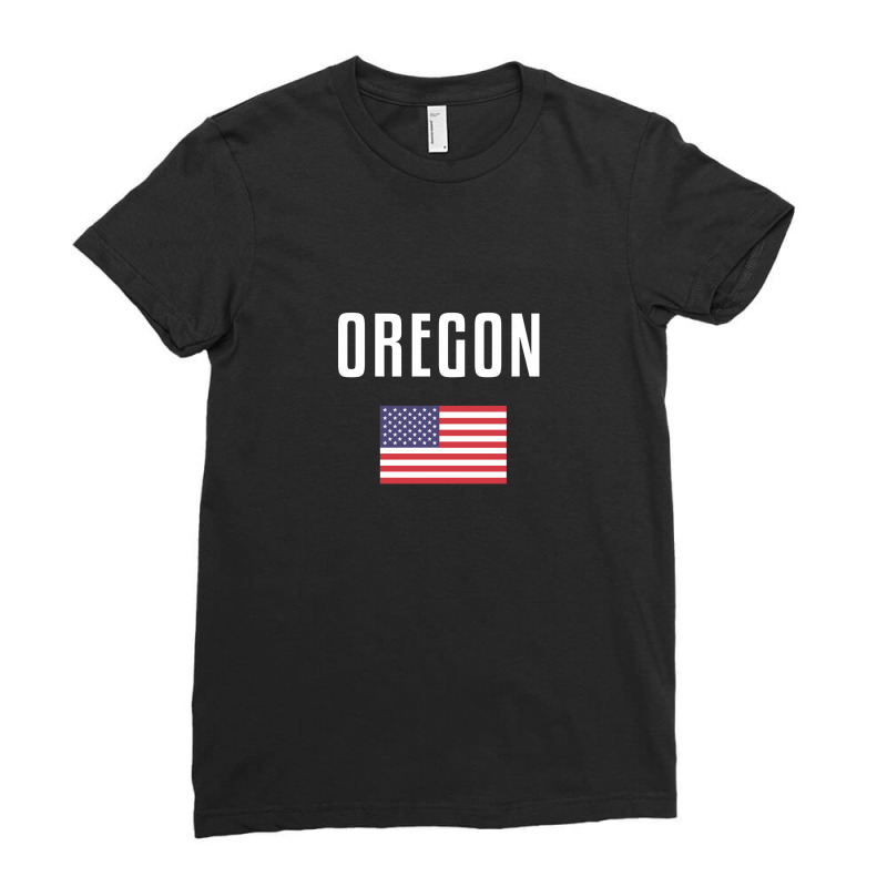 Oregon Ladies Fitted T-Shirt by Chris Ceconello | Artistshot