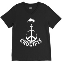 Crucifix V-neck Tee | Artistshot