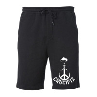 Crucifix Fleece Short | Artistshot