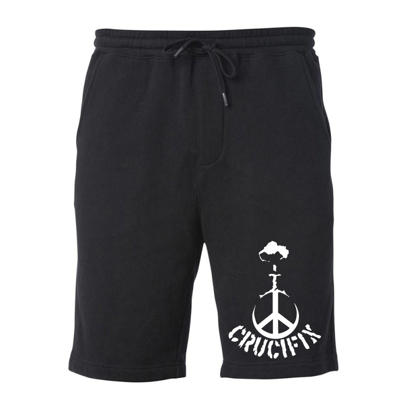 Crucifix Fleece Short | Artistshot