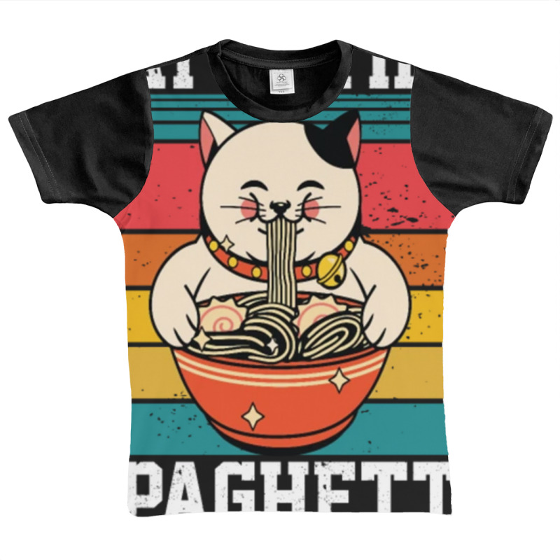 Cat Eating Spaghetti Graphic Youth T-shirt by kakashop | Artistshot