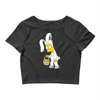 The Simpsons Easter Bunny Bart Simpson V-2 Crop Top | Artistshot