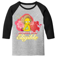 The Simpsons Edna Krabappel Divorced Bitter Eligib Youth 3/4 Sleeve | Artistshot