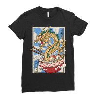 Ramen Dragon Japanese Noodles Soup Ladies Fitted T-shirt | Artistshot