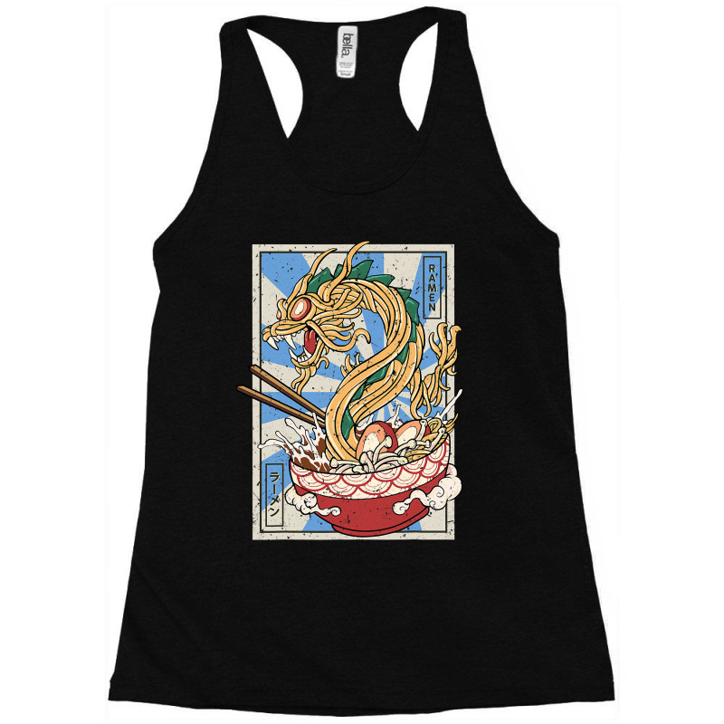 Ramen Dragon Japanese Noodles Soup Racerback Tank by whoretacarpal | Artistshot