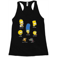 The Simpsons Family Faces C2 Racerback Tank | Artistshot