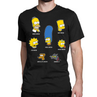 The Simpsons Family Faces C2 Classic T-shirt | Artistshot