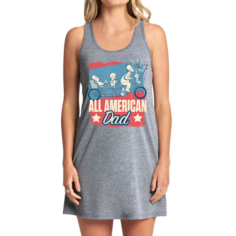 The Simpsons Father's Day Homer All American Dad Tank Dress by longdanouj | Artistshot